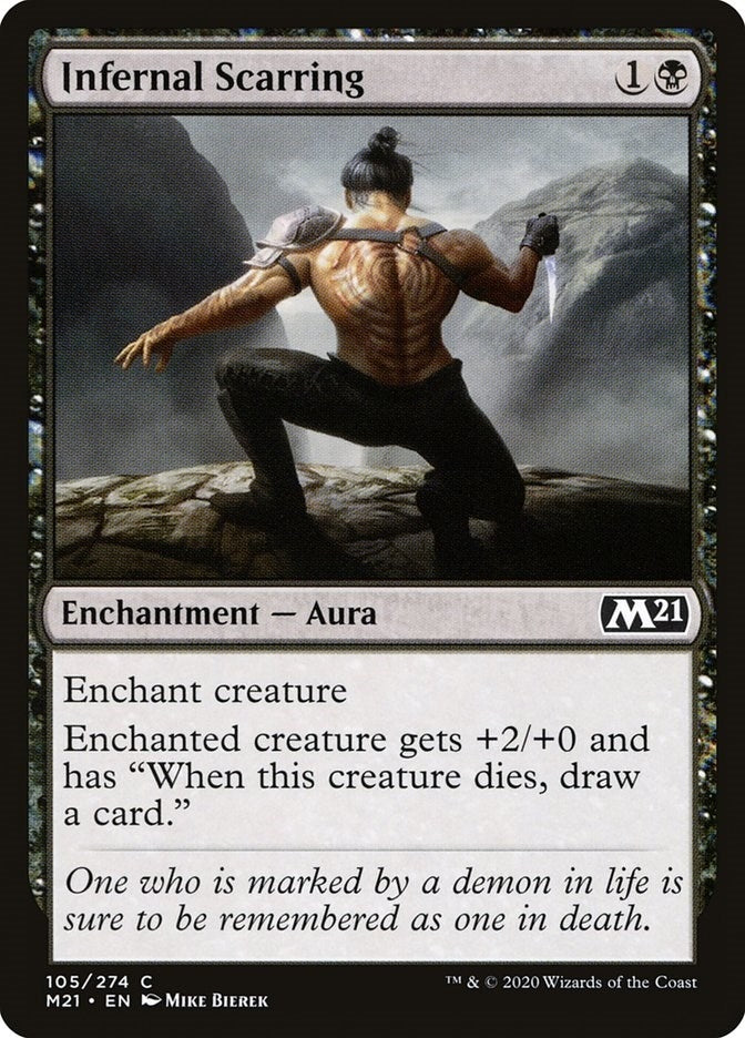 Image for Infernal Scarring (105) [Core Set 2021] - Magic: The Gathering