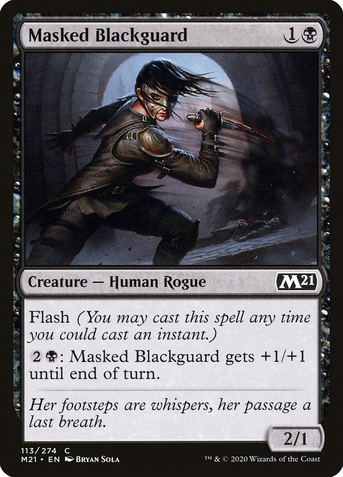 Image for Masked Blackguard (113) [Core Set 2021] - Magic: The Gathering
