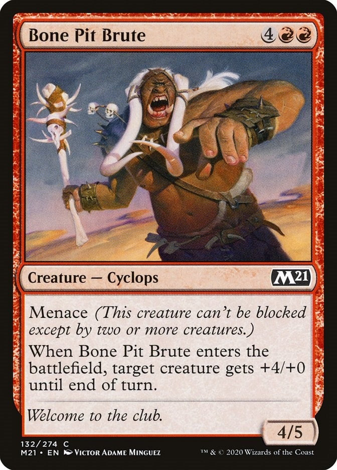 Image for Bone Pit Brute (132) [Core Set 2021] - Magic: The Gathering