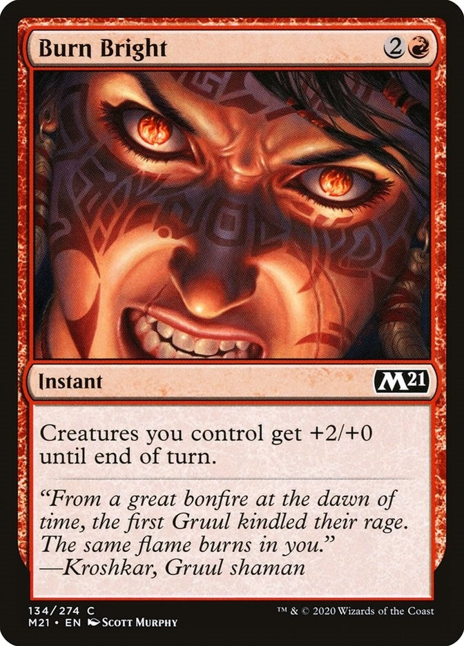 Image for Burn Bright (134) [Core Set 2021] - Magic: The Gathering