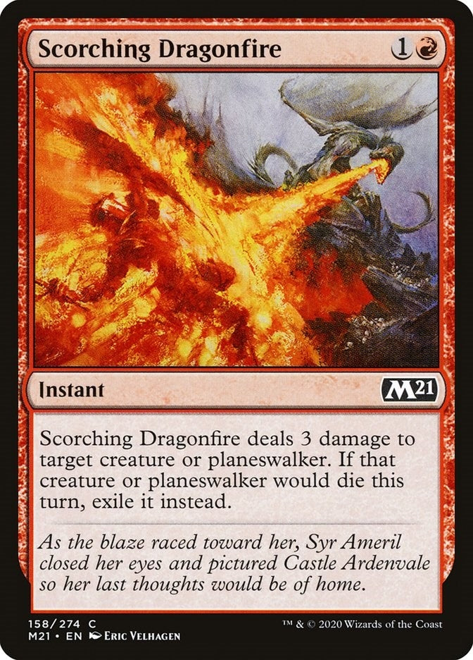 Image for Scorching Dragonfire (158) [Core Set 2021] - Magic: The Gathering