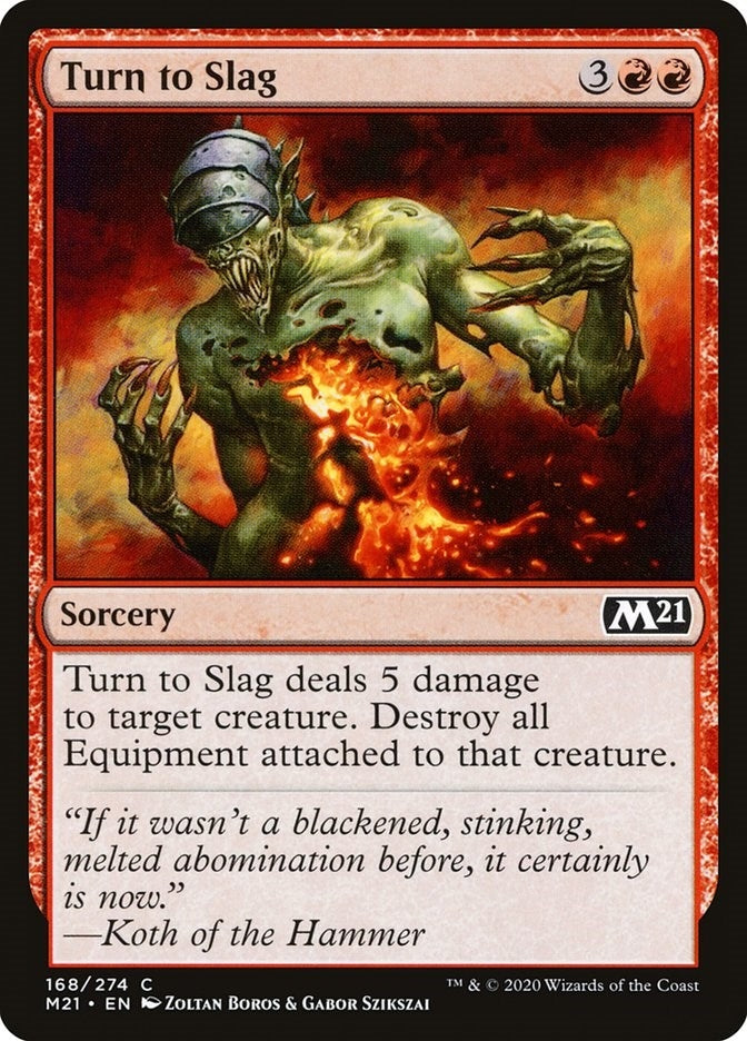 Image for Turn to Slag (168) [Core Set 2021] - Magic: The Gathering