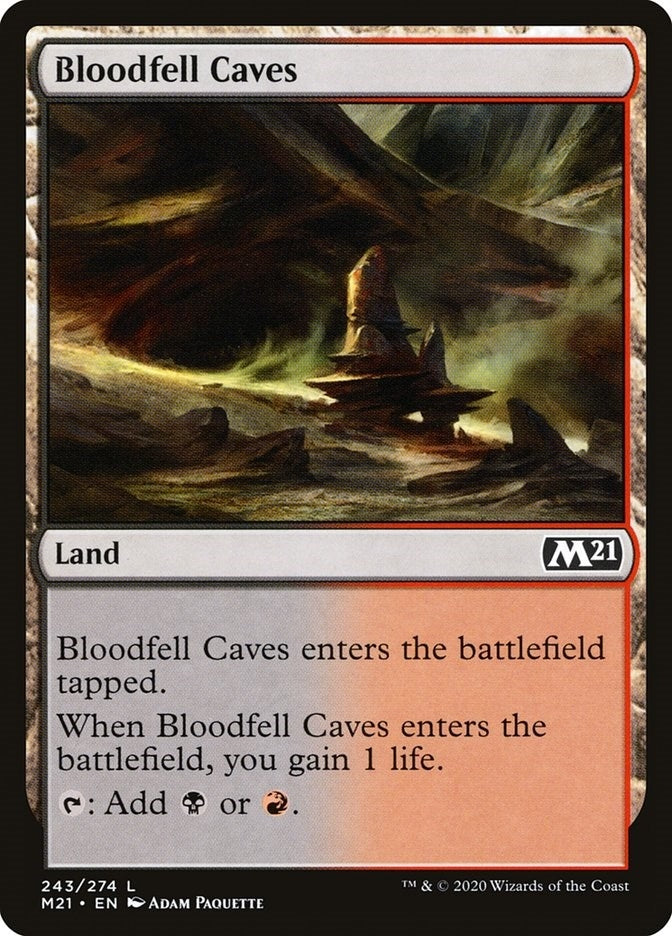 Image for Bloodfell Caves (243) [Core Set 2021] - Magic: The Gathering