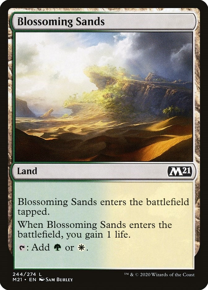 Image for Blossoming Sands (244) [Core Set 2021] - Magic: The Gathering