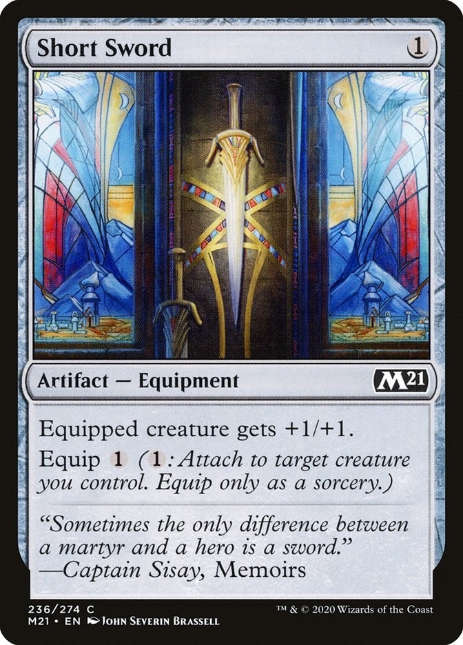Image for Short Sword (236) [Core Set 2021] - Magic: The Gathering