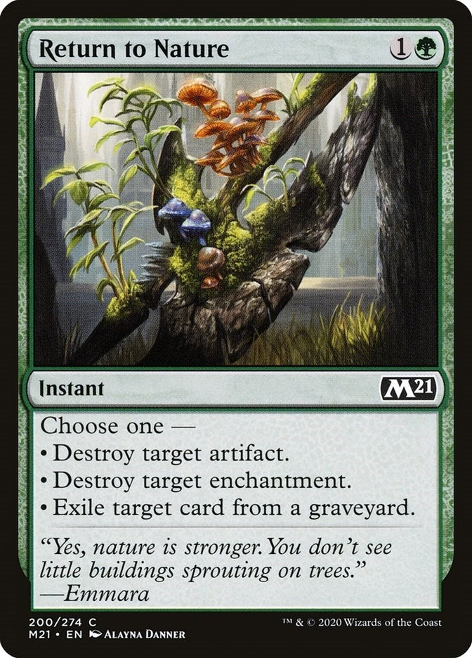 Image for Return to Nature (200) [Core Set 2021] - Magic: The Gathering