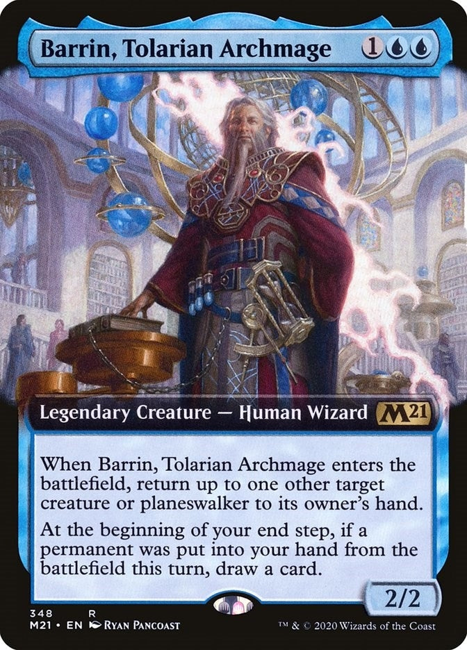Image for Barrin, Tolarian Archmage (Extended Art) (348) [Core Set 2021] - Magic: The Gathering