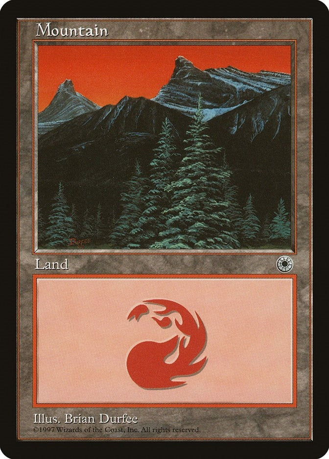 Image for Mountain (Trees Center) [Portal] - Magic: The Gathering