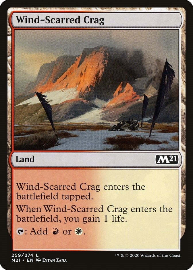 Image for Wind-Scarred Crag (259) [Core Set 2021] - Magic: The Gathering