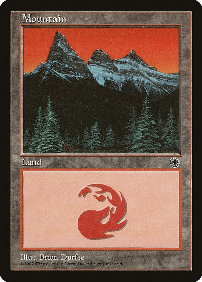 Image for Mountain (Three Peaks) [Portal] - Magic: The Gathering