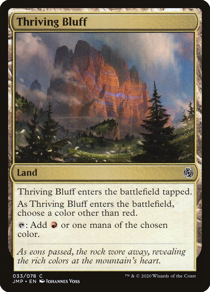 Image for Thriving Bluff (33) [Jumpstart] - Magic: The Gathering
