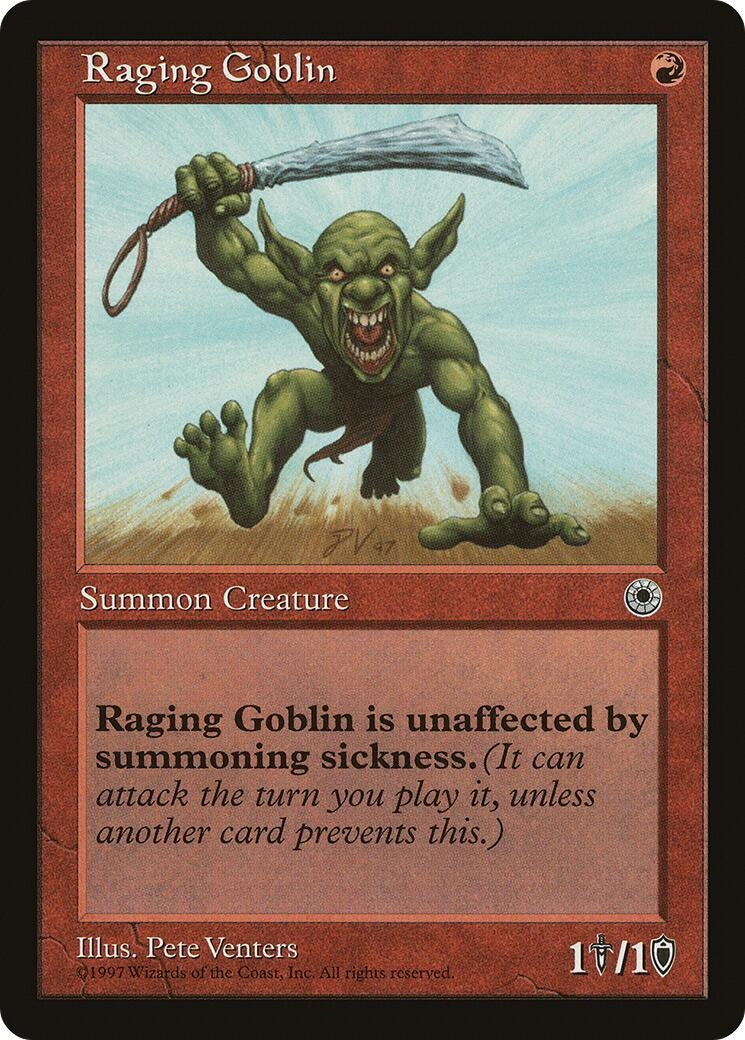 Image for Raging Goblin [Portal] - Magic: The Gathering