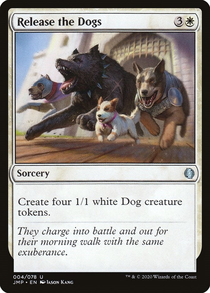 Image for Release the Dogs (4) [Jumpstart] - Magic: The Gathering
