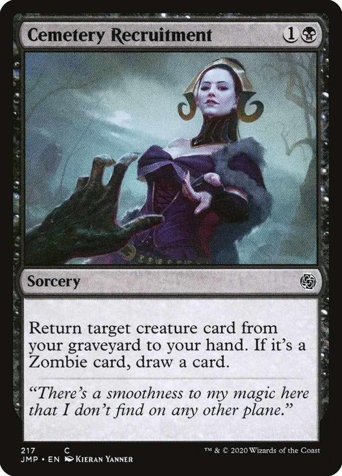 Image for Cemetery Recruitment (217) [Jumpstart] - Magic: The Gathering