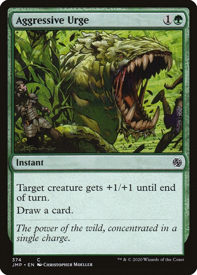 Image for Aggressive Urge (374) [Jumpstart] - Magic: The Gathering