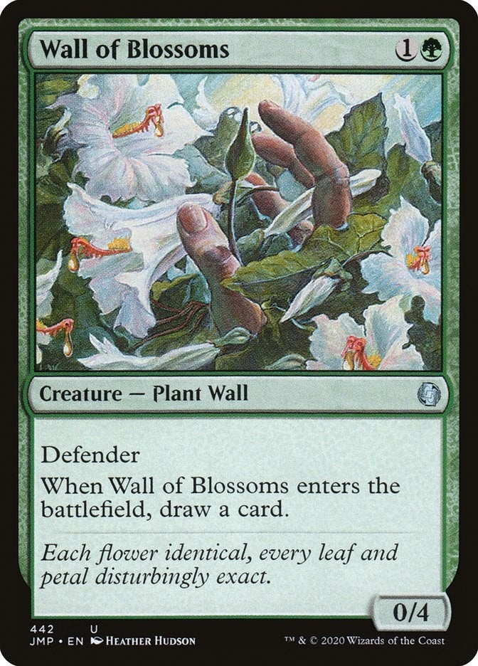 Image for Wall of Blossoms (442) [Jumpstart] - Magic: The Gathering