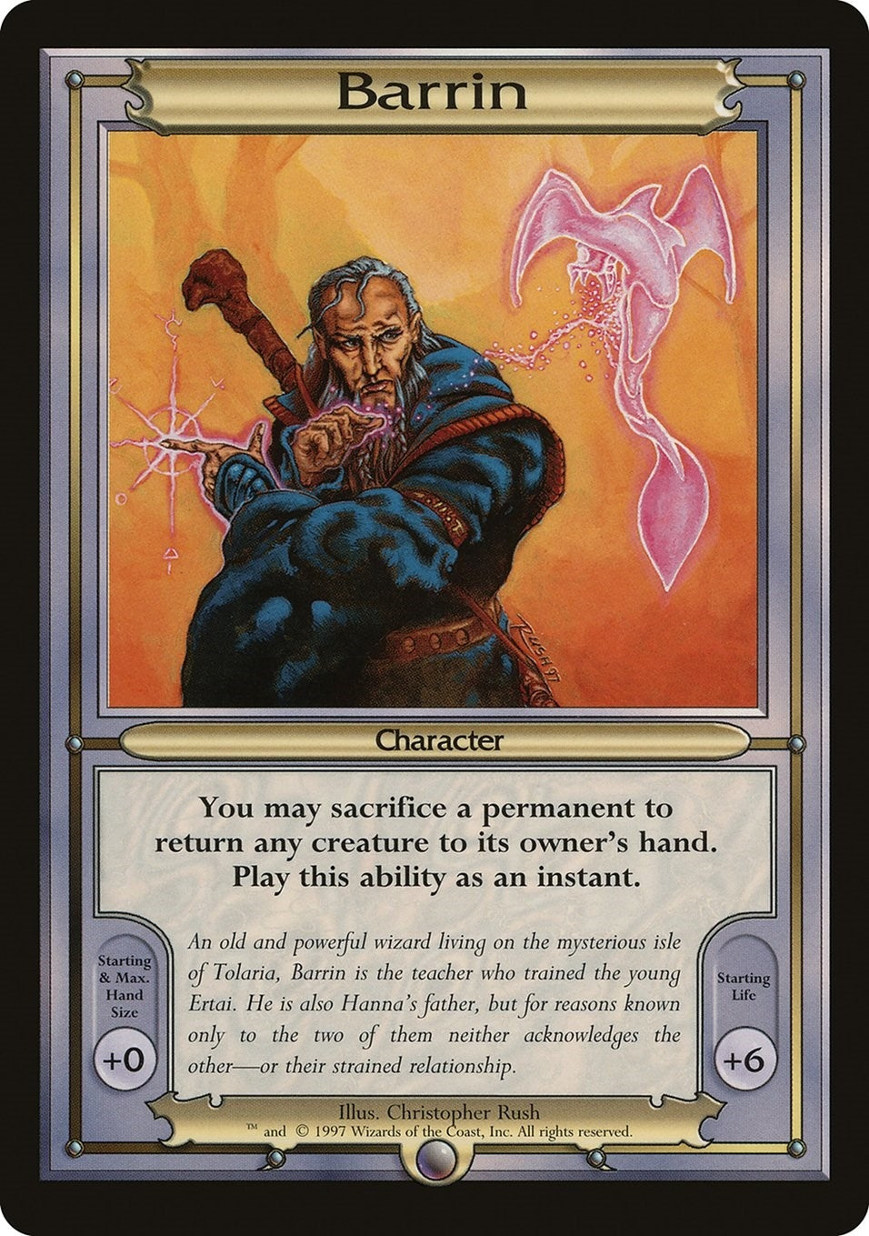 Image for Barrin (Oversize) [Vanguard] - Magic: The Gathering