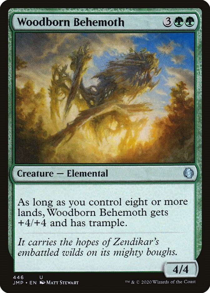 Image for Woodborn Behemoth (446) [Jumpstart] - Magic: The Gathering