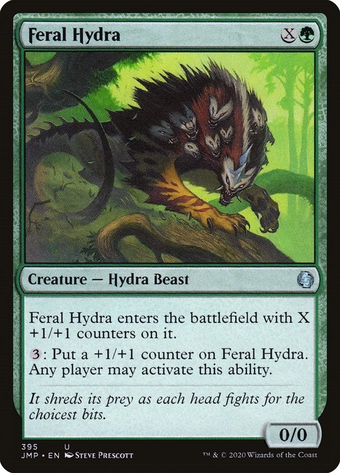 Image for Feral Hydra (395) [Jumpstart] - Magic: The Gathering