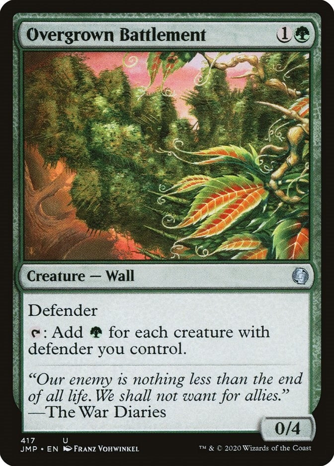 Image for Overgrown Battlement (417) [Jumpstart] - Magic: The Gathering