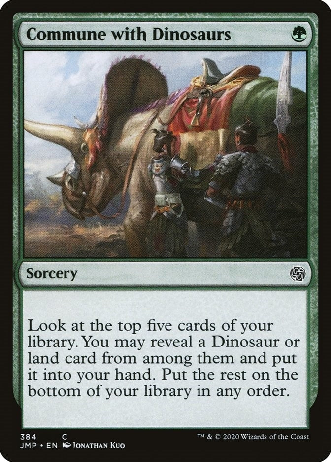 Image for Commune with Dinosaurs (384) [Jumpstart] - Magic: The Gathering