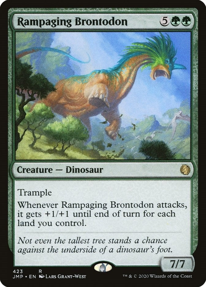 Image for Rampaging Brontodon (423) [Jumpstart] - Magic: The Gathering