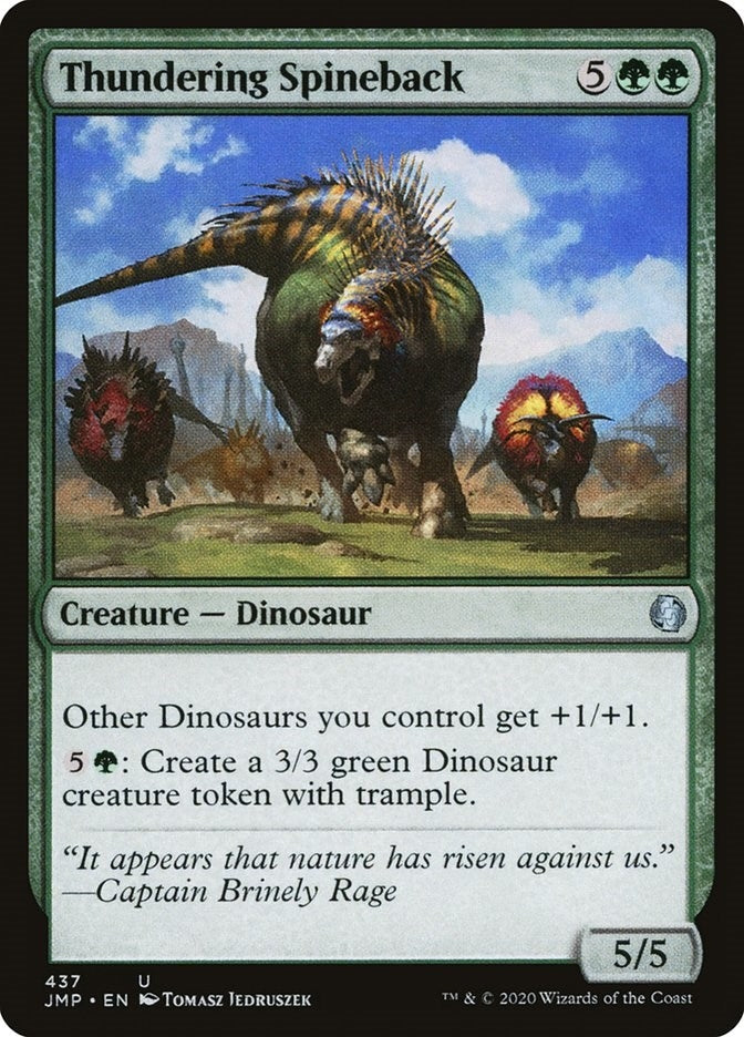 Image for Thundering Spineback (437) [Jumpstart] - Magic: The Gathering