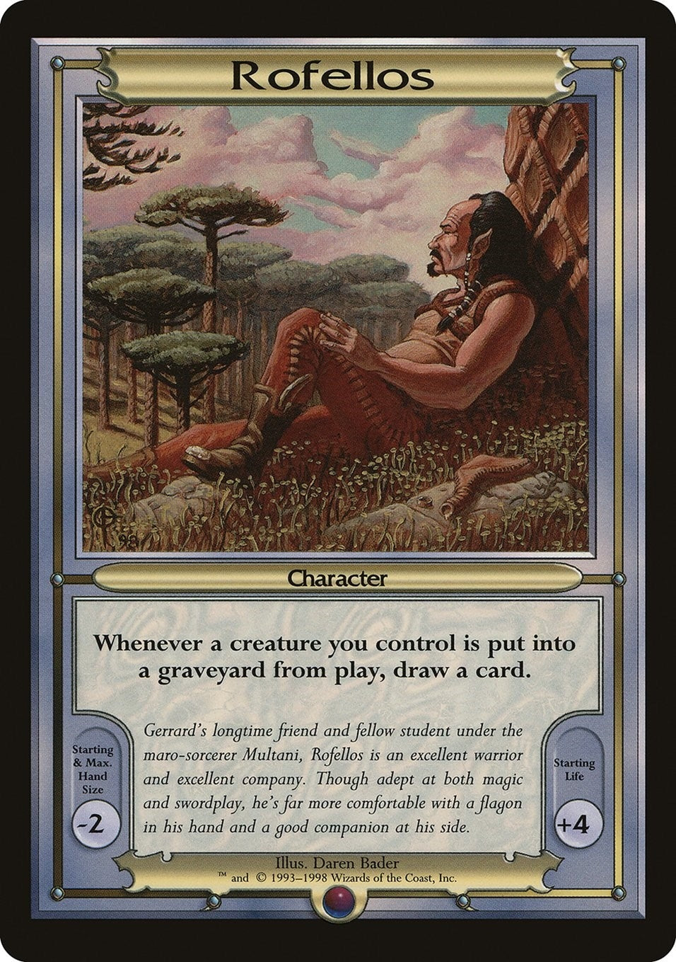 Image for Rofellos (Oversize) [Vanguard] - Magic: The Gathering