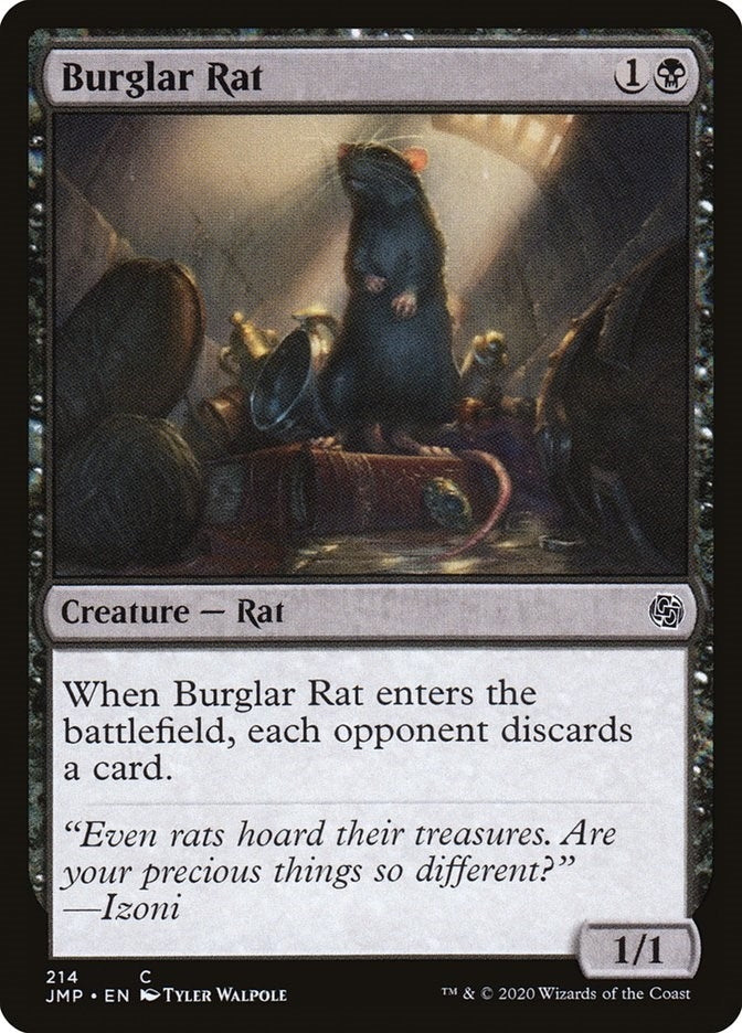 Image for Burglar Rat (214) [Jumpstart] - Magic: The Gathering