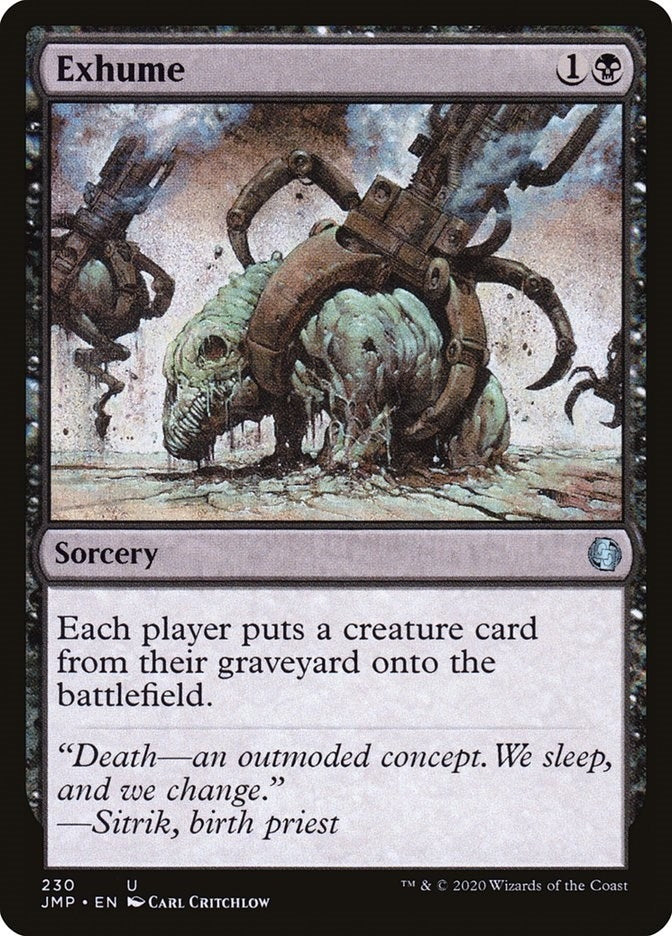Image for Exhume (230) [Jumpstart] - Magic: The Gathering