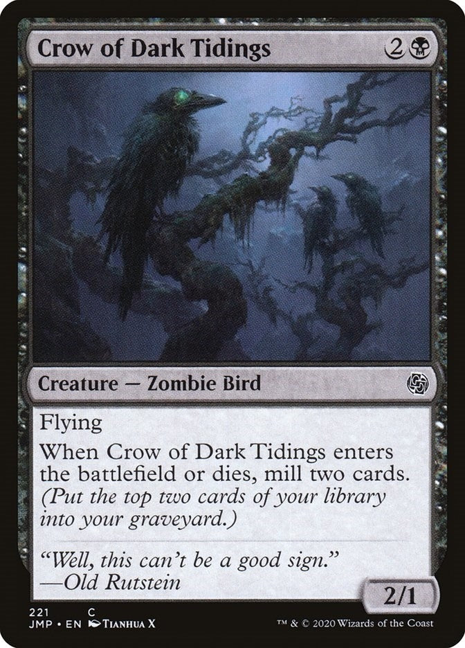 Image for Crow of Dark Tidings (221) [Jumpstart] - Magic: The Gathering
