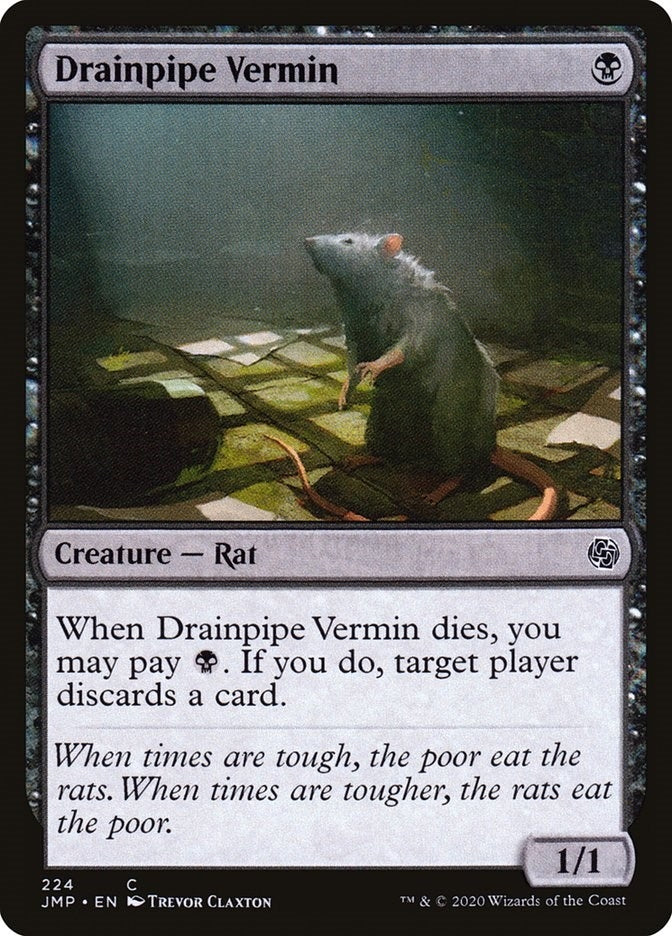 Image for Drainpipe Vermin (224) [Jumpstart] - Magic: The Gathering