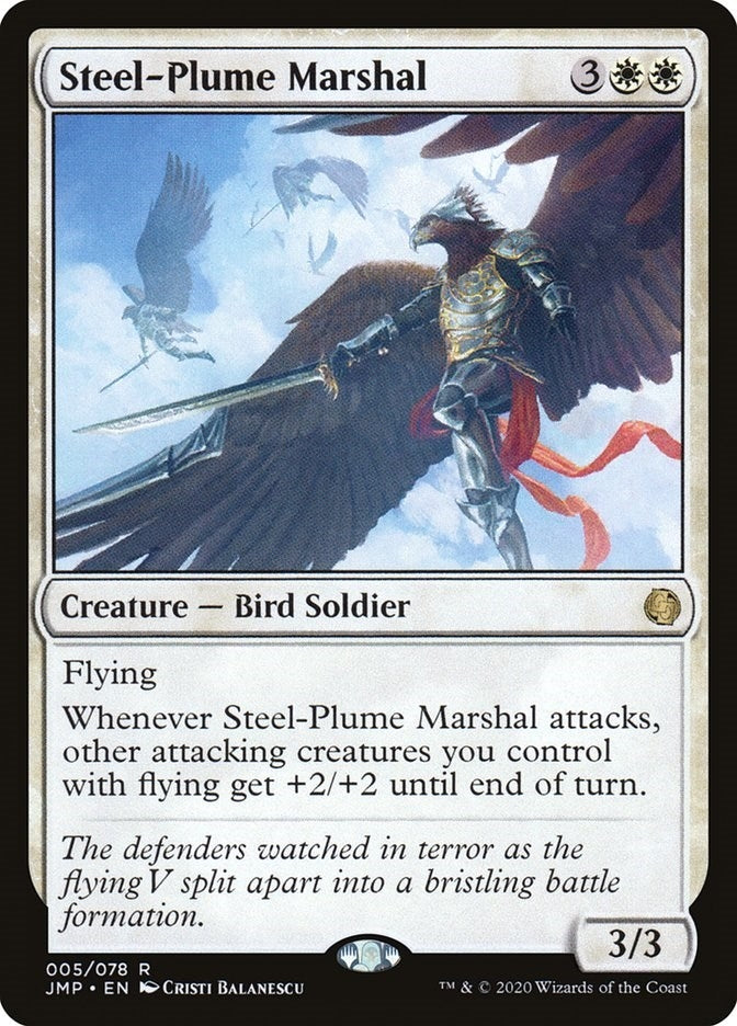 Image for Steel-Plume Marshal (5) [Jumpstart] - Magic: The Gathering