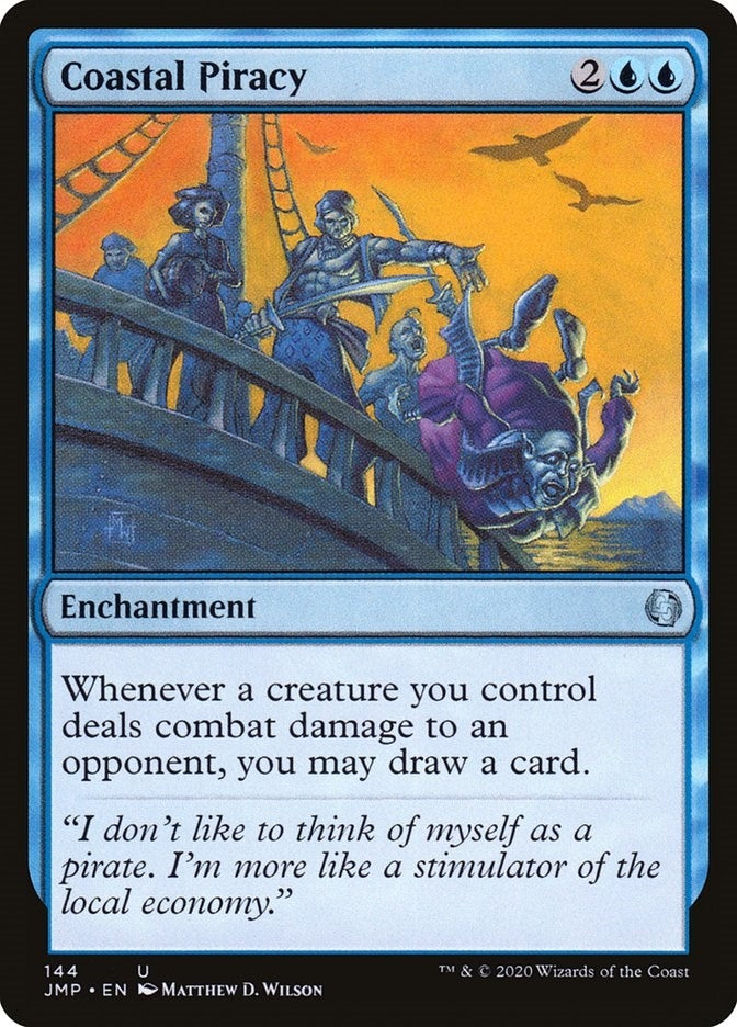 Image for Coastal Piracy (144) [Jumpstart] - Magic: The Gathering