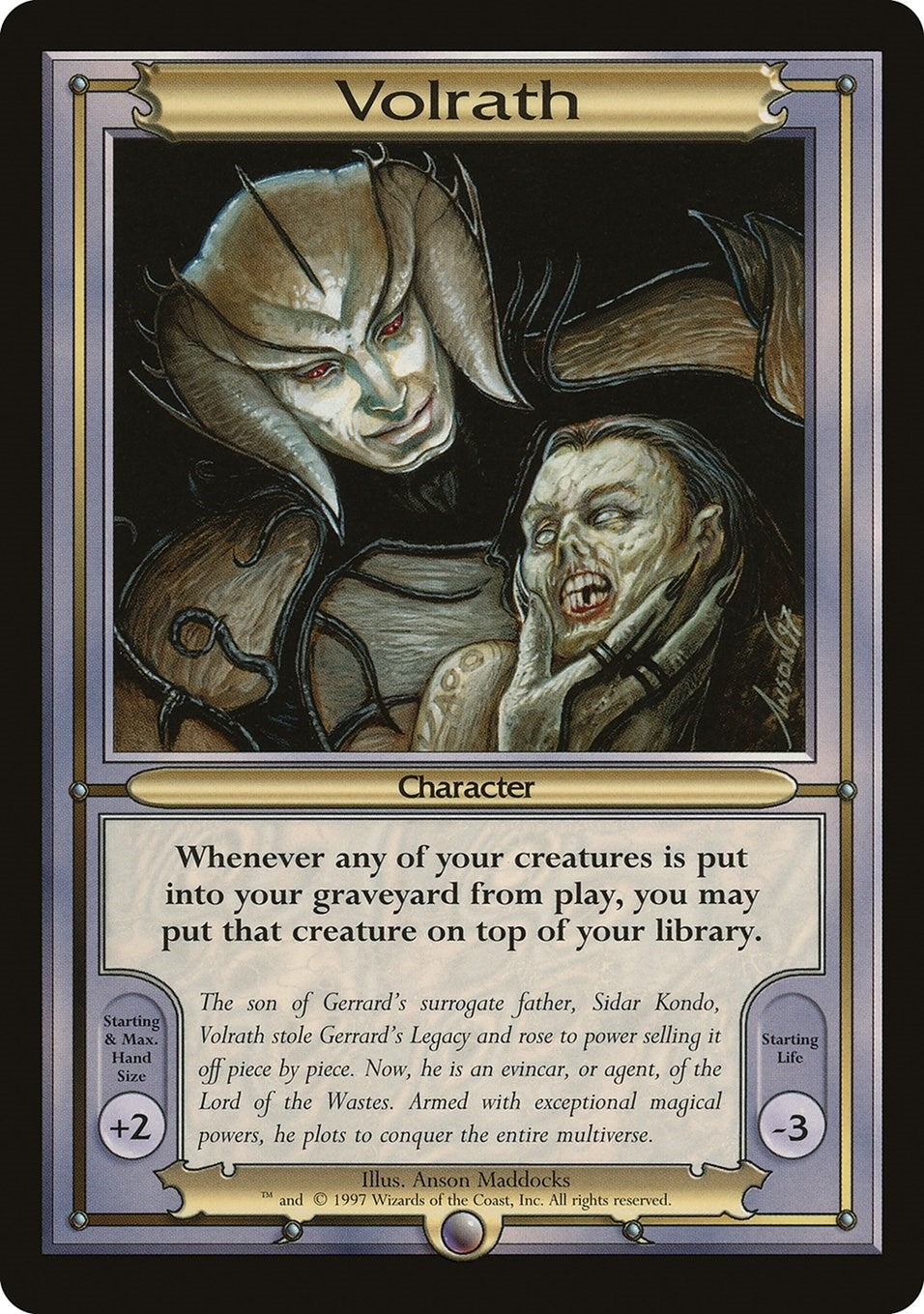 Image for Volrath (Oversize) [Vanguard] - Magic: The Gathering