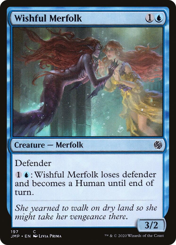 Image for Wishful Merfolk (197) [Jumpstart] - Magic: The Gathering