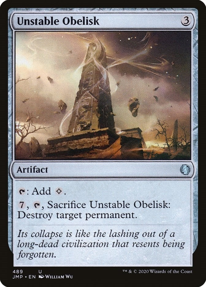 Image for Unstable Obelisk (489) [Jumpstart] - Magic: The Gathering