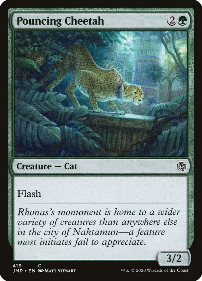 Image for Pouncing Cheetah (419) [Jumpstart] - Magic: The Gathering