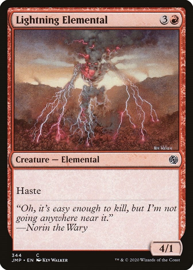 Image for Lightning Elemental (344) [Jumpstart] - Magic: The Gathering
