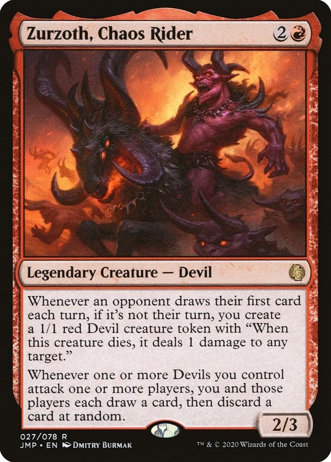Image for Zurzoth, Chaos Rider (27) [Jumpstart] - Magic: The Gathering