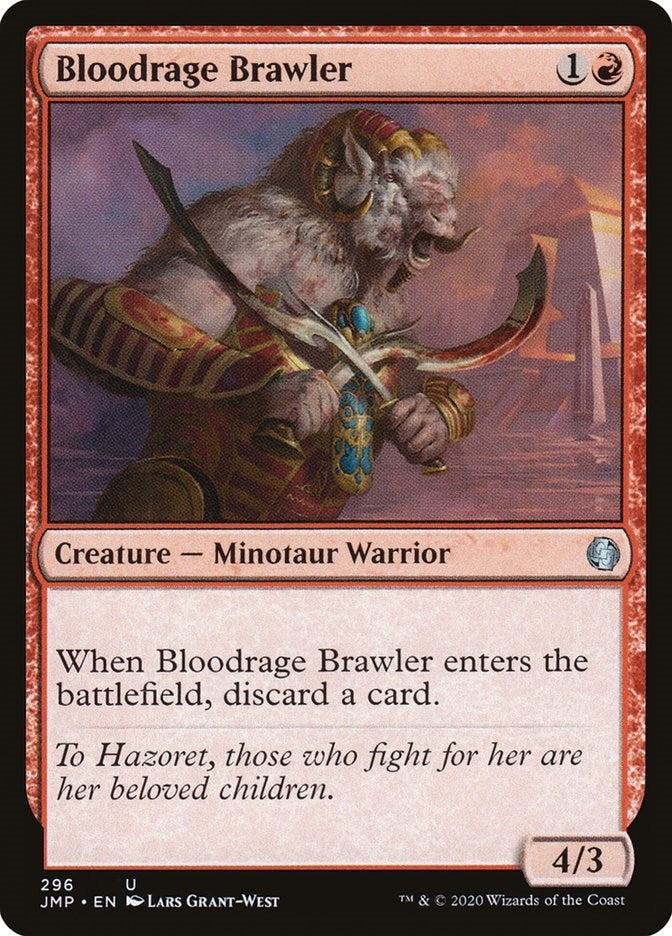 Image for Bloodrage Brawler (296) [Jumpstart] - Magic: The Gathering
