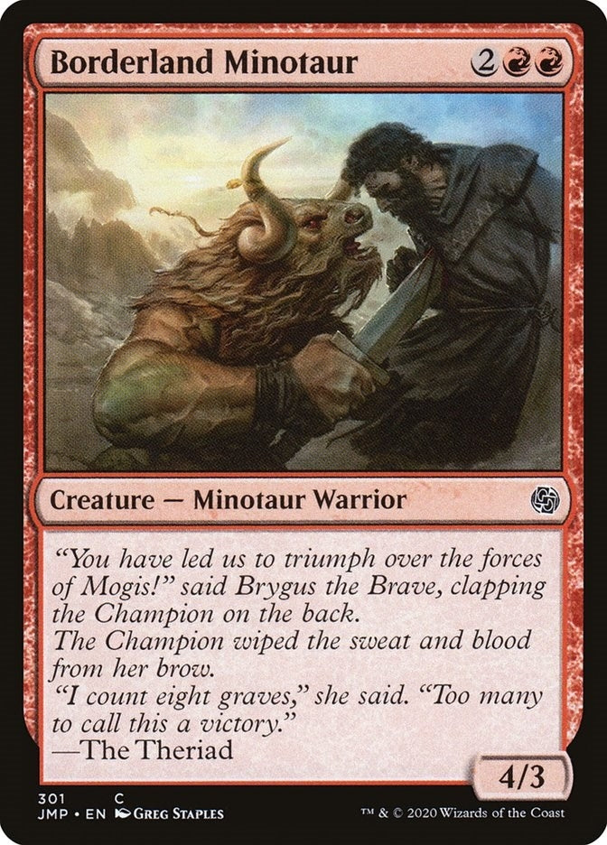 Image for Borderland Minotaur (301) [Jumpstart] - Magic: The Gathering