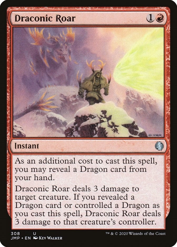 Image for Draconic Roar (308) [Jumpstart] - Magic: The Gathering