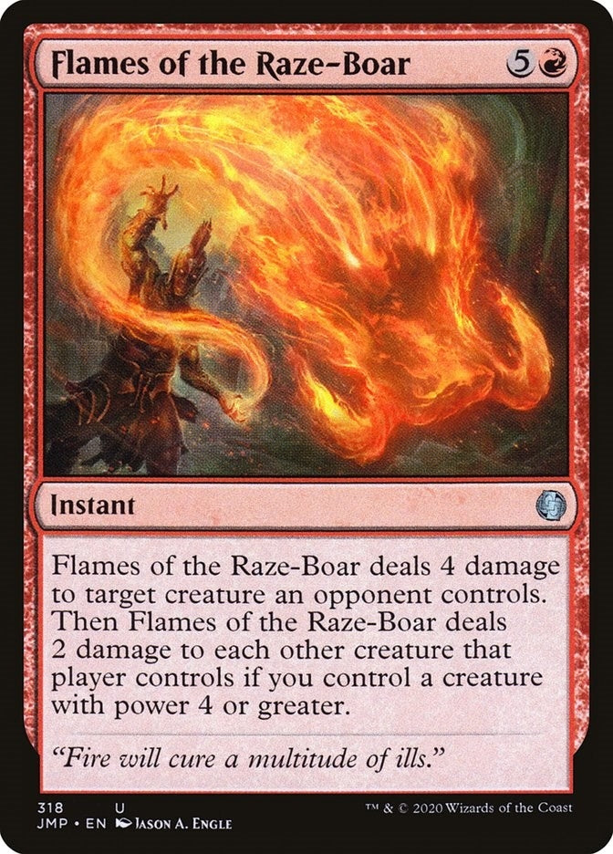 Image for Flames of the Raze-Boar (318) [Jumpstart] - Magic: The Gathering