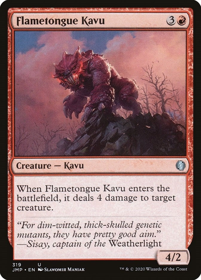 Image for Flametongue Kavu (319) [Jumpstart] - Magic: The Gathering