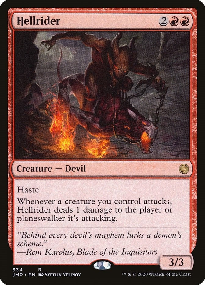 Image for Hellrider (334) [Jumpstart] - Magic: The Gathering