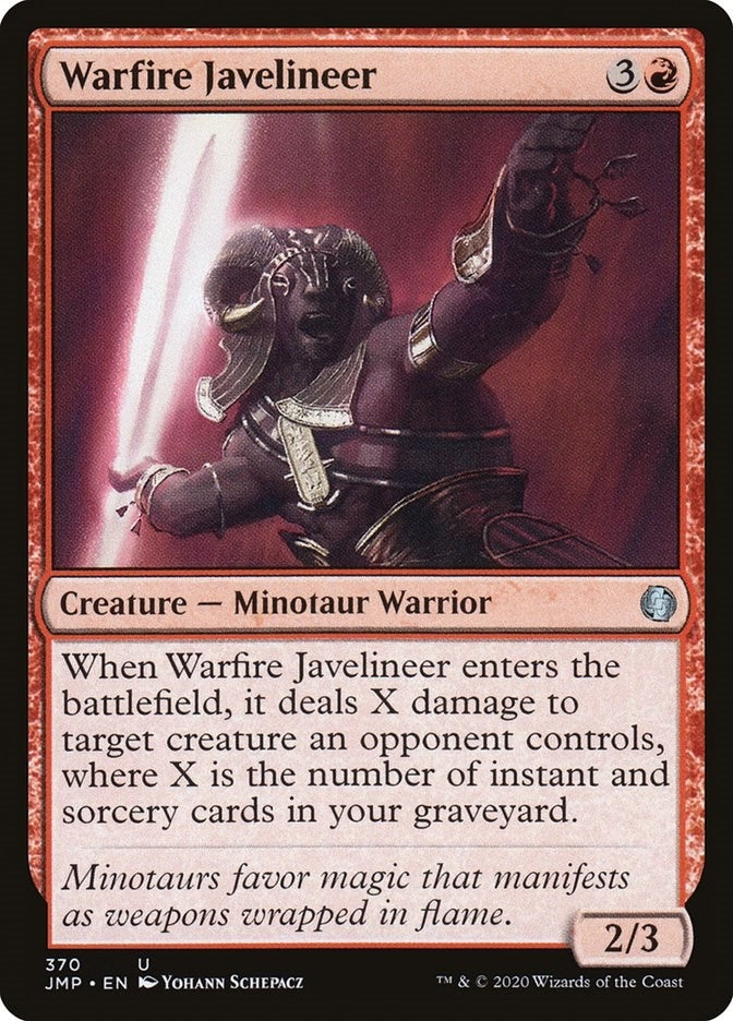 Image for Warfire Javelineer (370) [Jumpstart] - Magic: The Gathering