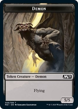 Image for Demon Token (6) [Core Set 2021] - Magic: The Gathering