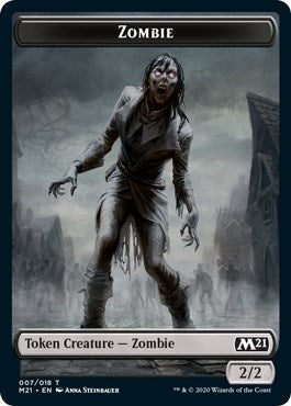 Image for Zombie Token (7) [Core Set 2021] - Magic: The Gathering