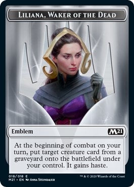 Image for Emblem - Liliana, Waker of the Dead (18) [Core Set 2021] - Magic: The Gathering